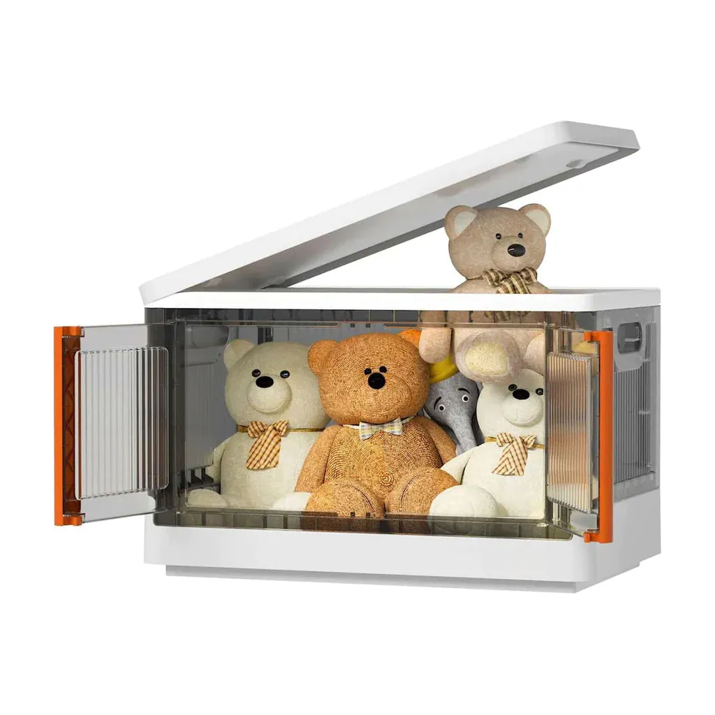 Foldable Transparent  Cupboard for Storage Organizer