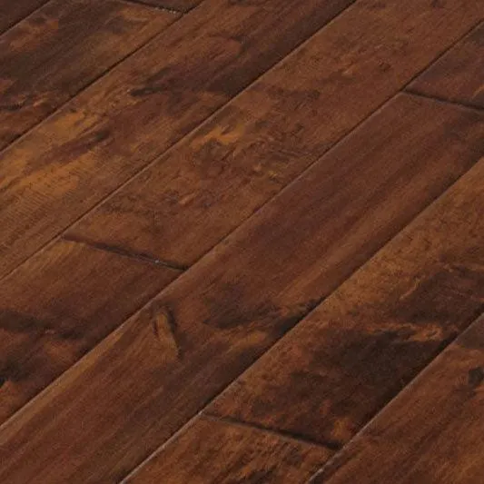 Hand Scraped Walnut Maple Solid Wood