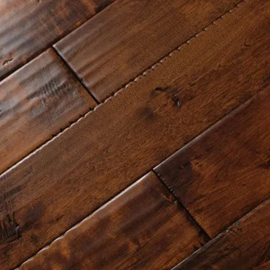 Hand Scraped Walnut Maple Solid Wood
