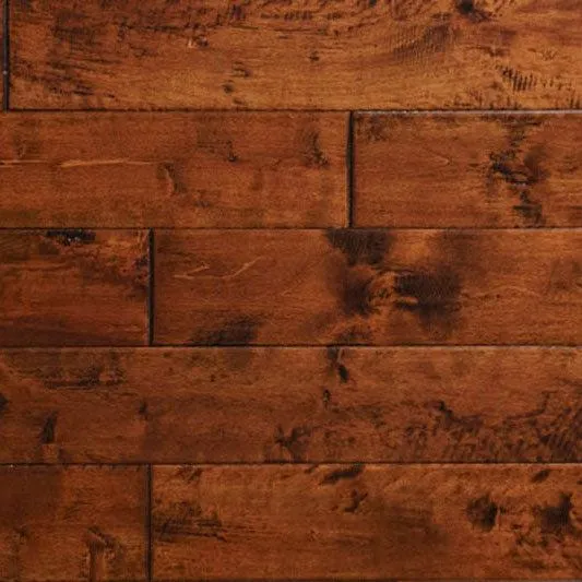 Hand Scraped Walnut Maple Solid Wood