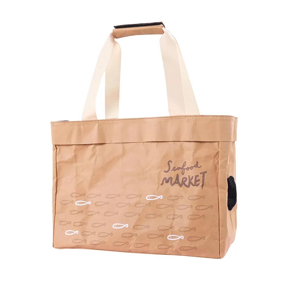 Ibiyaya Kraft Pa-purrr Canvas Pet Carrier