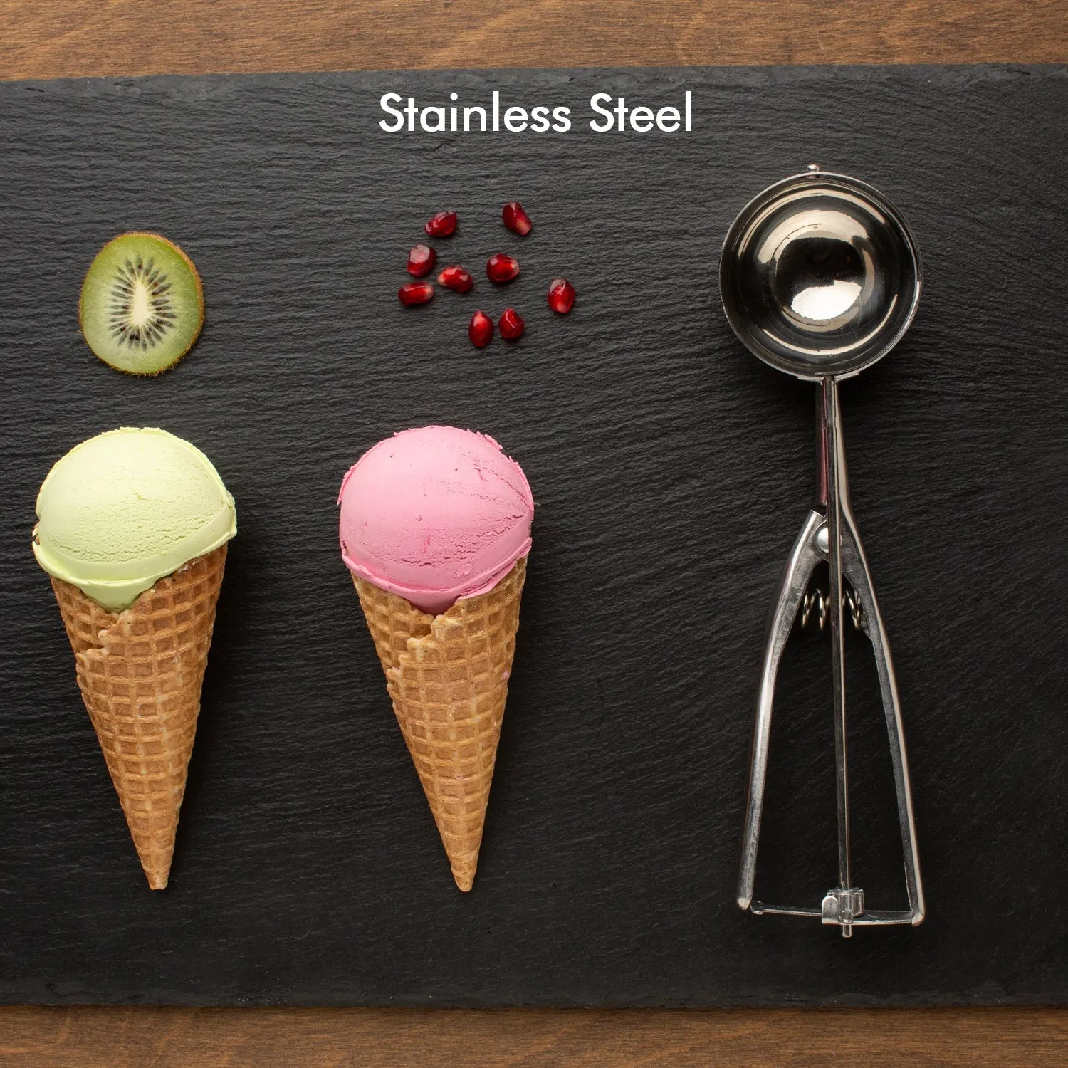 Ice Cream Serving Scoop | Stainless Steel Premium Quality Ice Cream Serving Spoon Scooper with Trigger Release