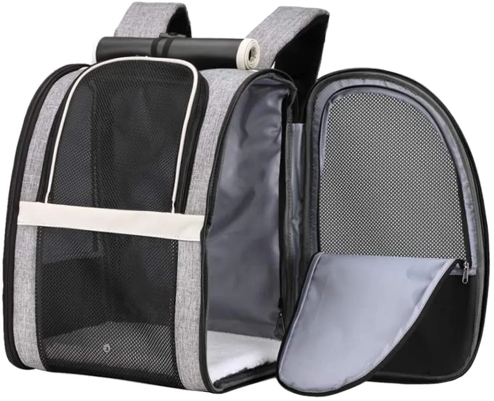 Innovative Traveler Bubble Backpack Pet Carriers for Cats and Dogs (Black)