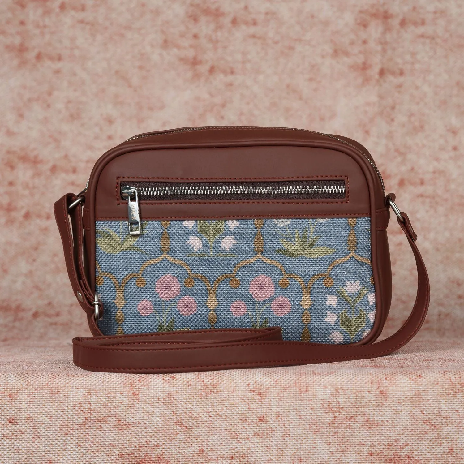 Jaipur Fresco Blue Sling Bag