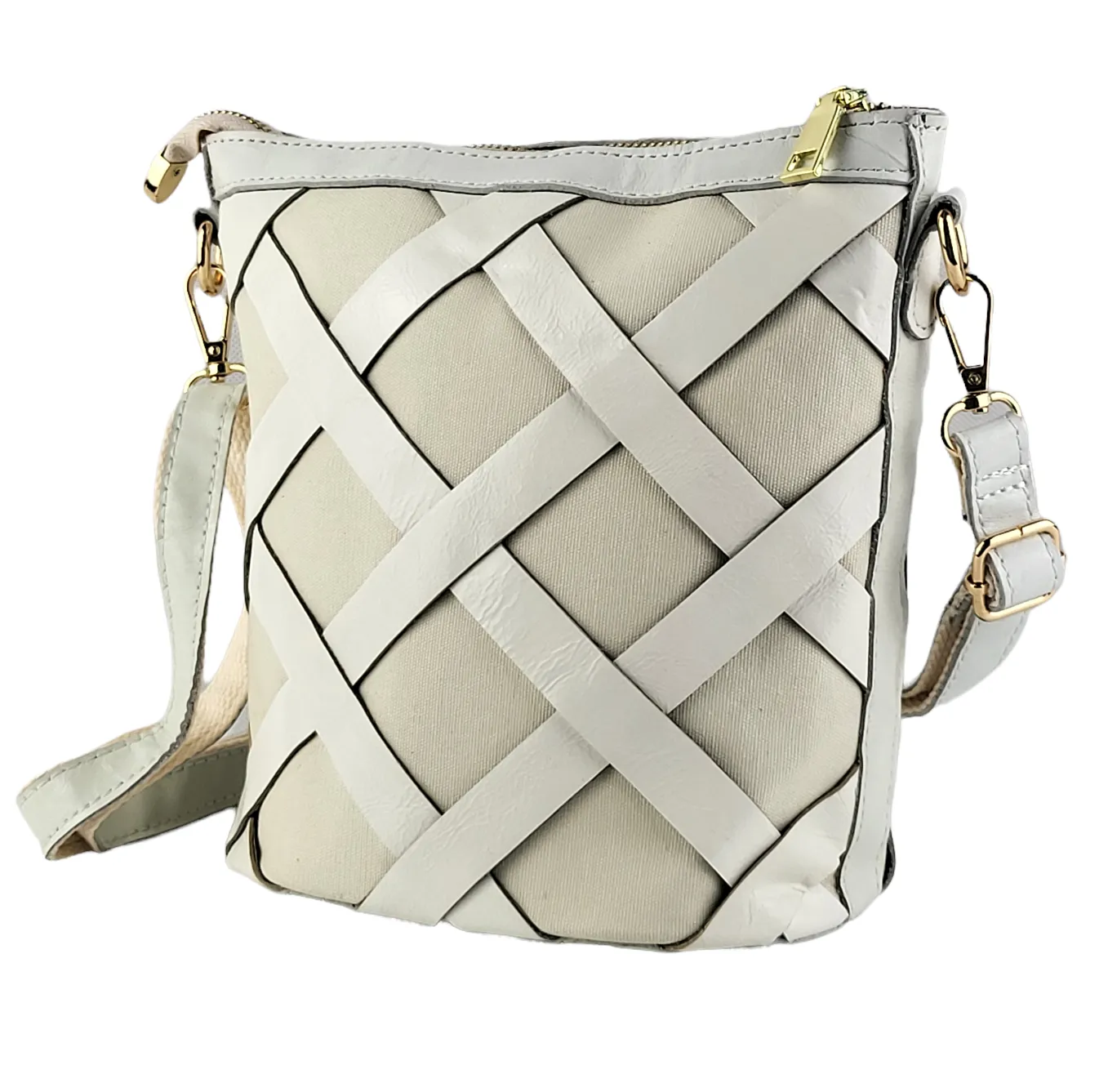 JESSY leather patchwork crossbody