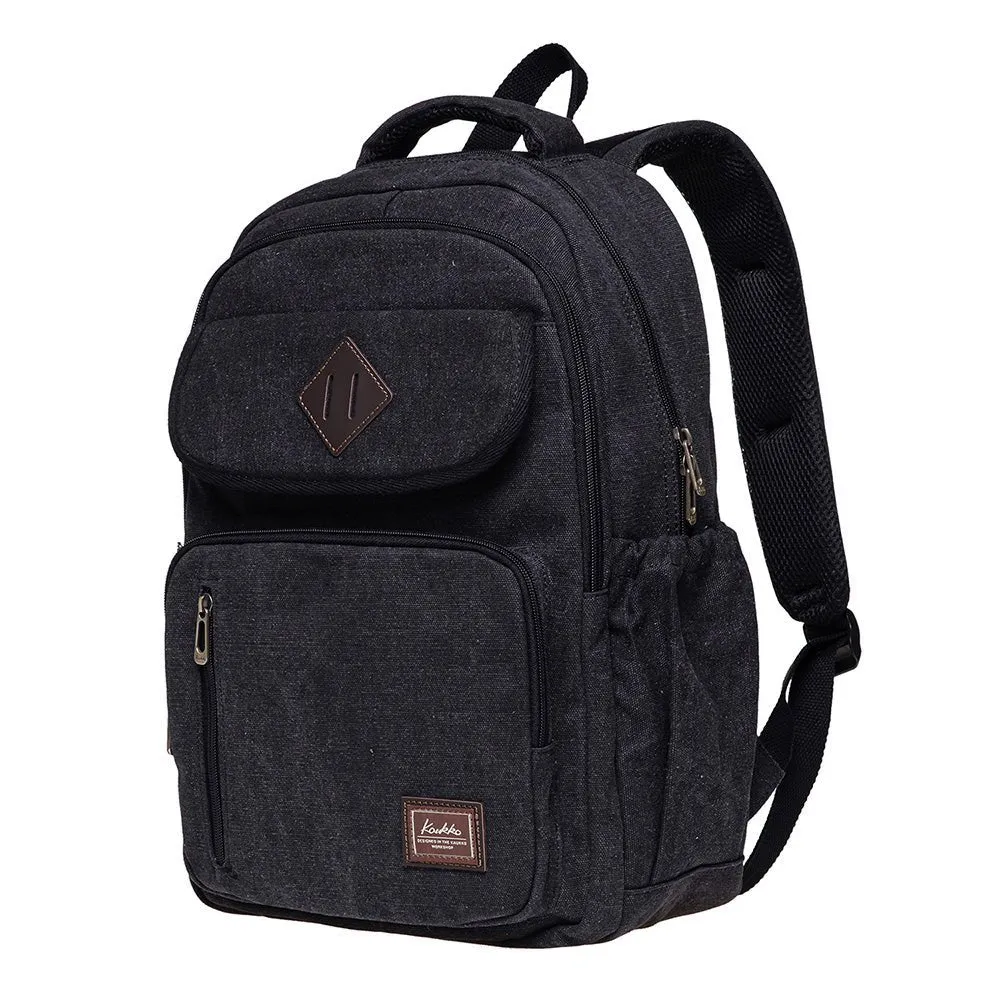 KAUKKO Casual Daypacks Multipurpose Backpacks, Outdoor Backpack, Travel Rucksack (17-BLACK)