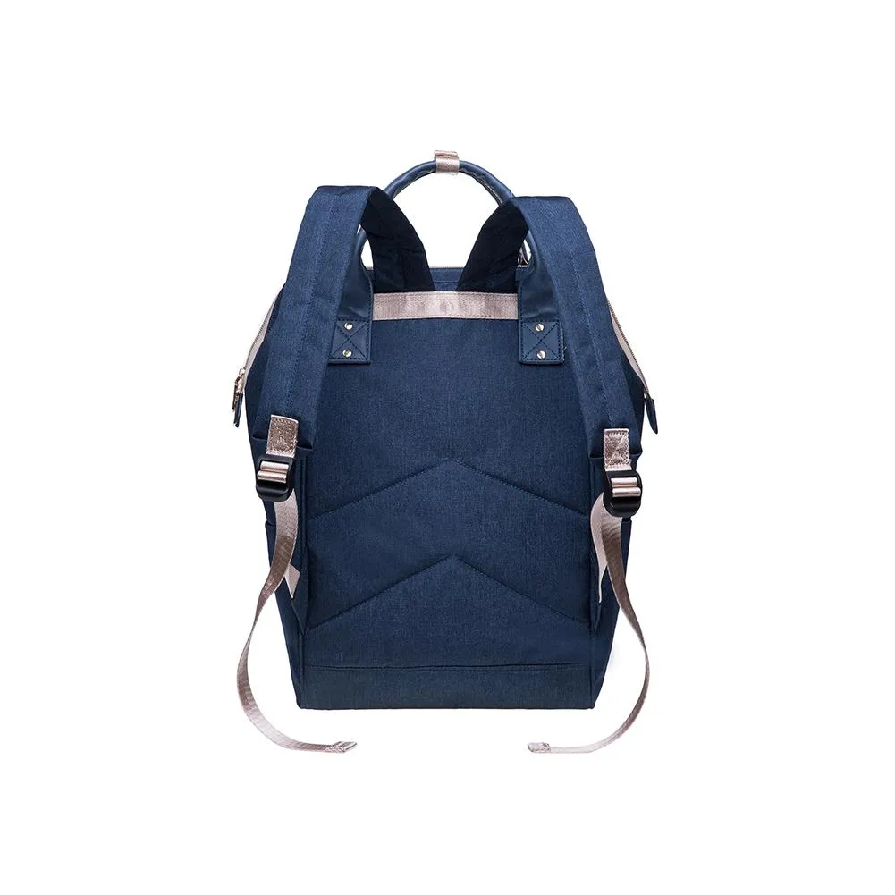 KAUKKO Diaper Bag Backpack with Pacifier Holder and Stroller straps - for Mom and Dad, Waterproof, one size, KT03 ( Mediterranean Blue ）