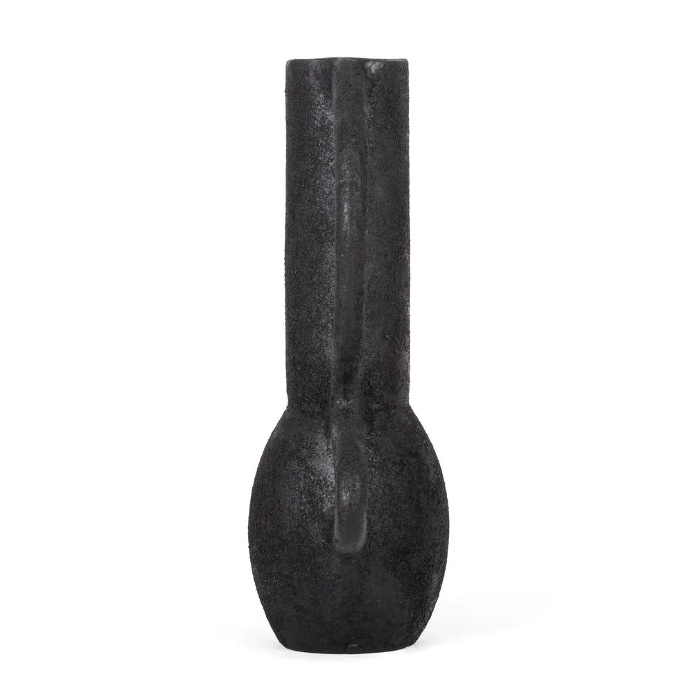 Kenton Black Decorative Metal Table Vase
