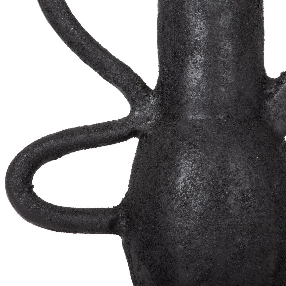 Kenton Black Decorative Metal Table Vase