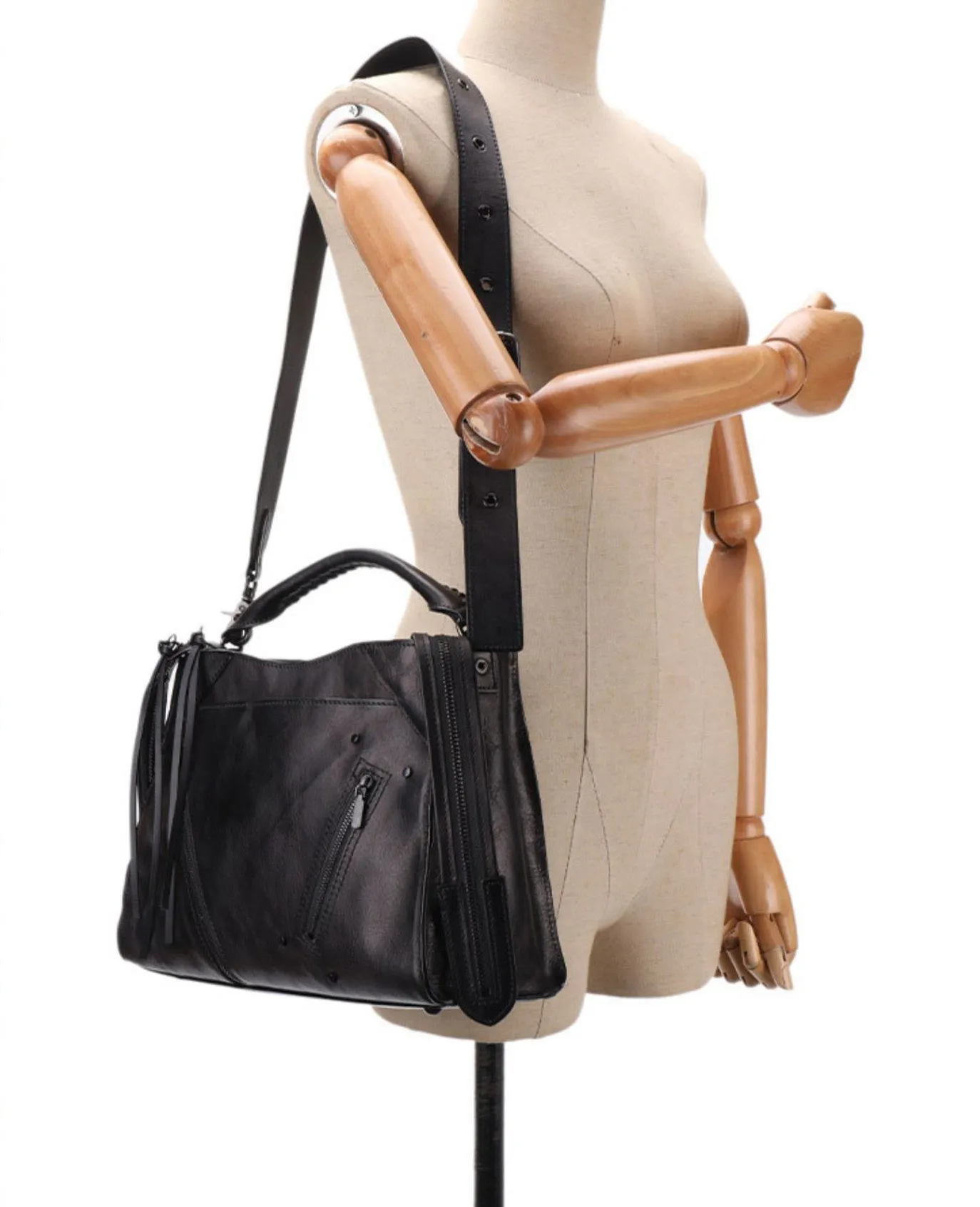 Ladies Red Leather Shoulder Bag Leather Cross Body Handbags For Women