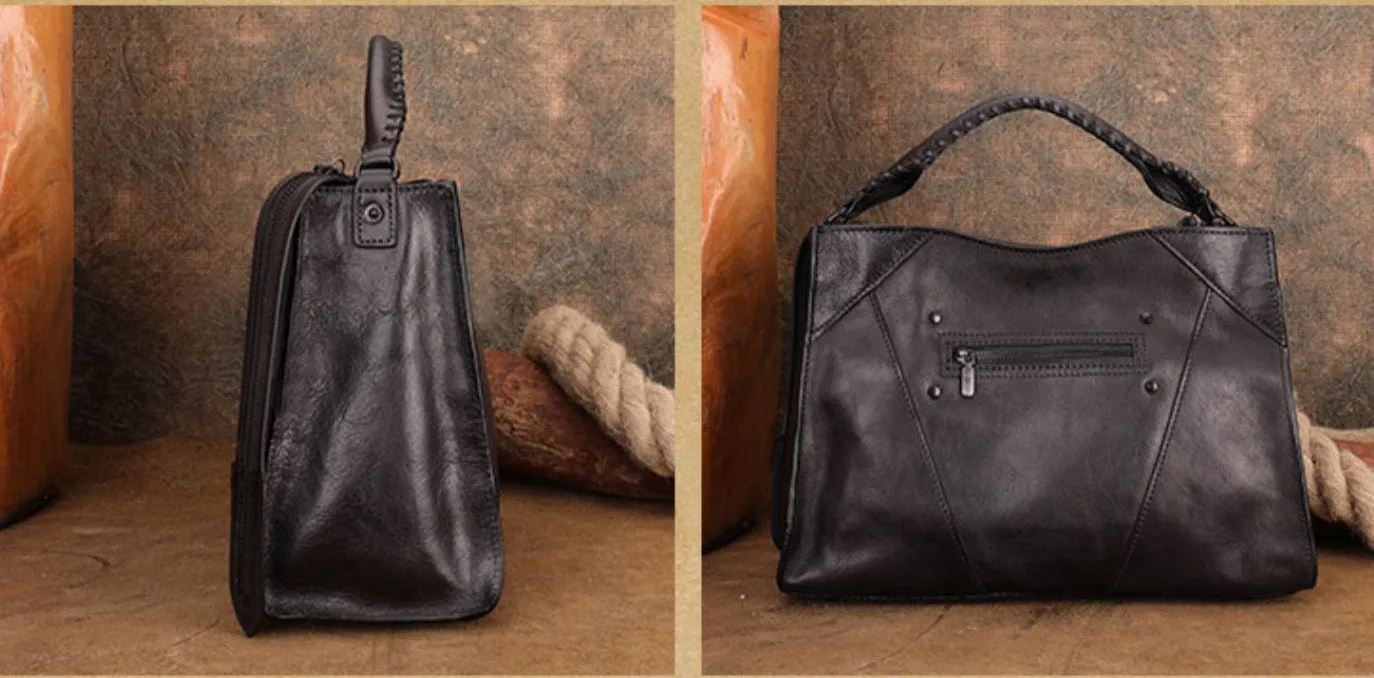 Ladies Red Leather Shoulder Bag Leather Cross Body Handbags For Women
