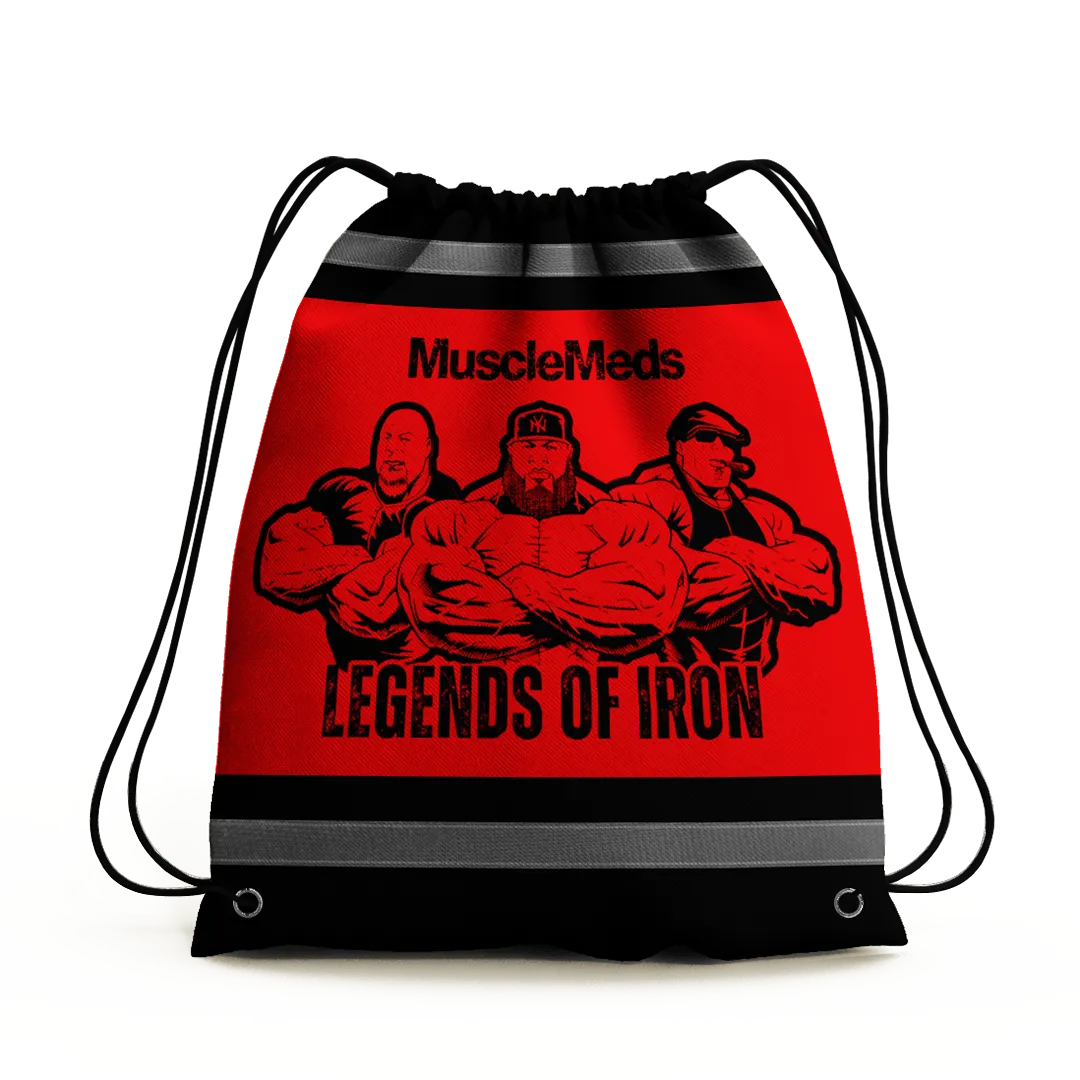 Legends of Iron Drawstring Gym Bag