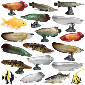 Marine Animal Model Arowana Ocean Freshwater Fish Children's Simulation Educational Teaching Toys