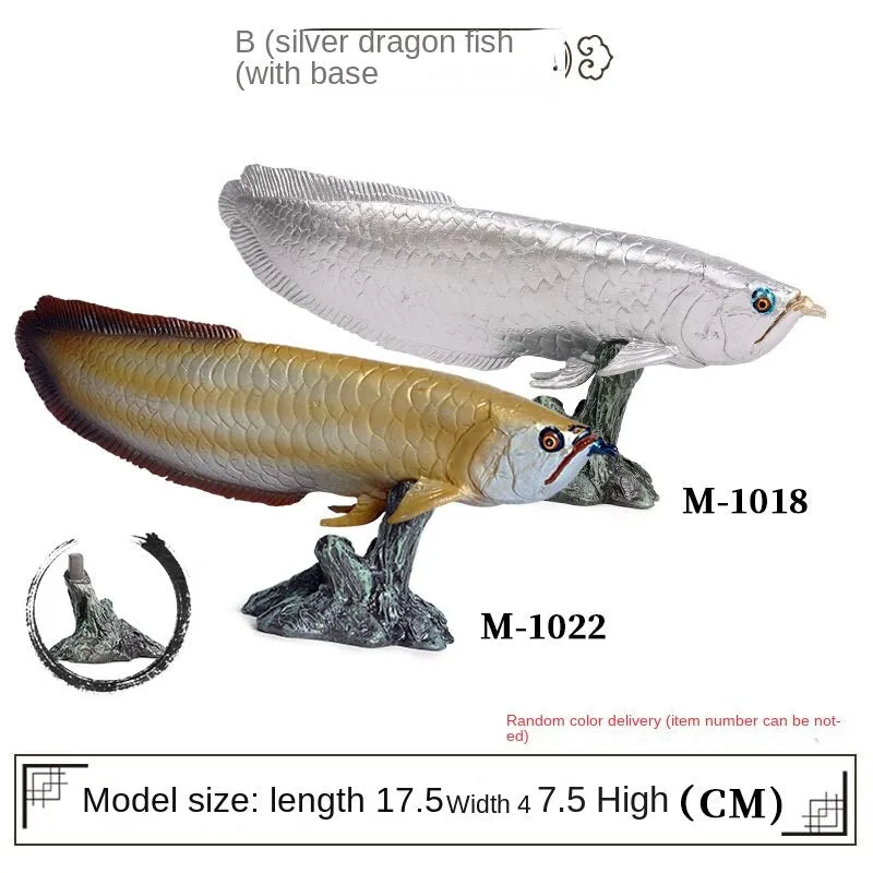 Marine Animal Model Arowana Ocean Freshwater Fish Children's Simulation Educational Teaching Toys