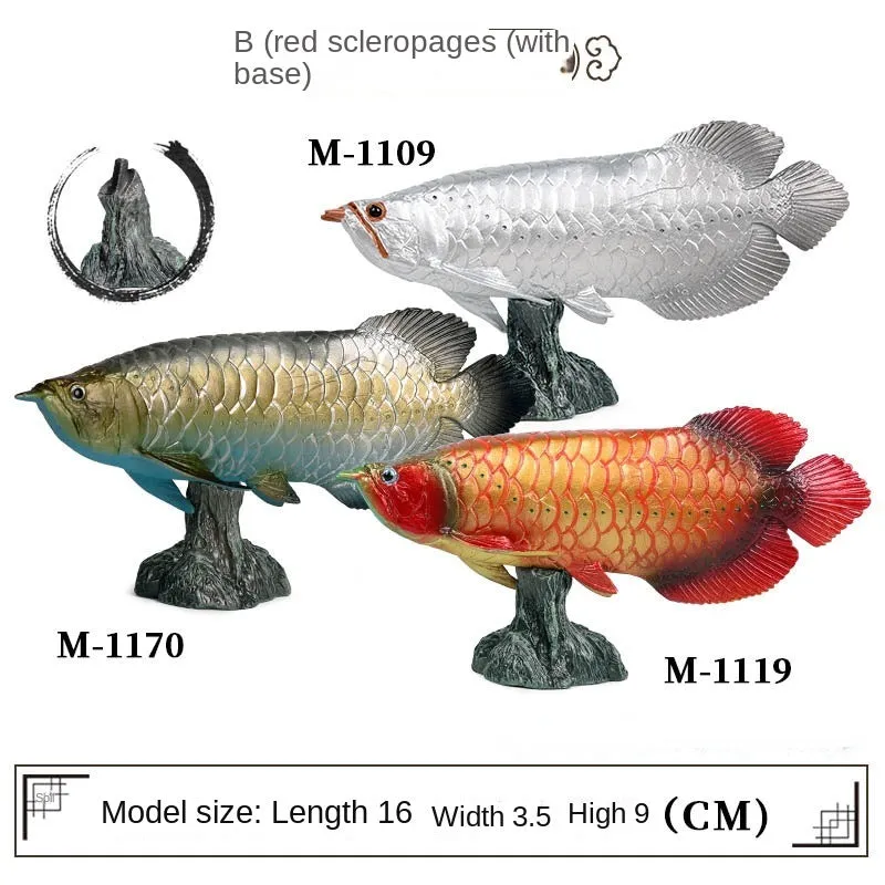 Marine Animal Model Arowana Ocean Freshwater Fish Children's Simulation Educational Teaching Toys