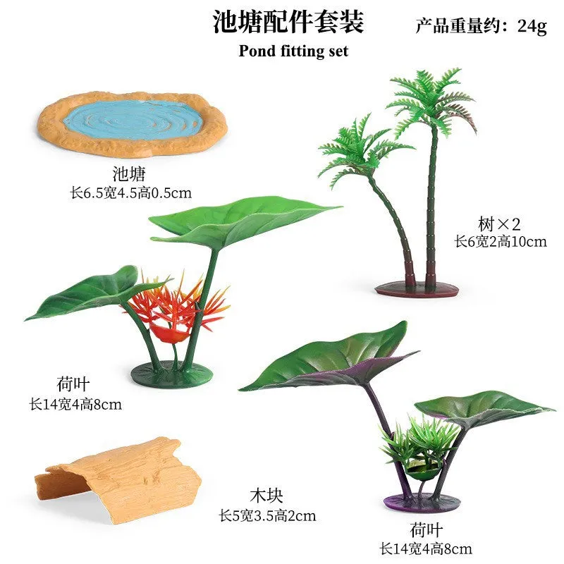 Micro Landscape Plant Decoration Simulation Cactus Baobab Apple Tree Rockery Sand Table Scene Decoration Tree Model