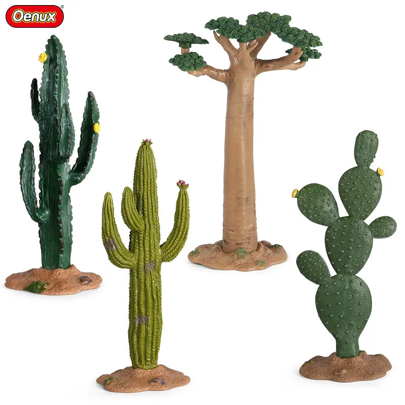 Micro Landscape Plant Decoration Simulation Cactus Baobab Apple Tree Rockery Sand Table Scene Decoration Tree Model