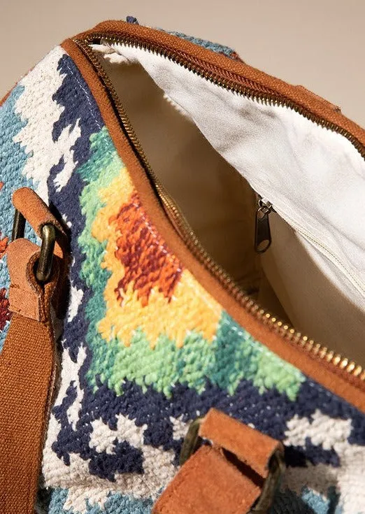 Mother Earth Ethnic Motif Boston Bag