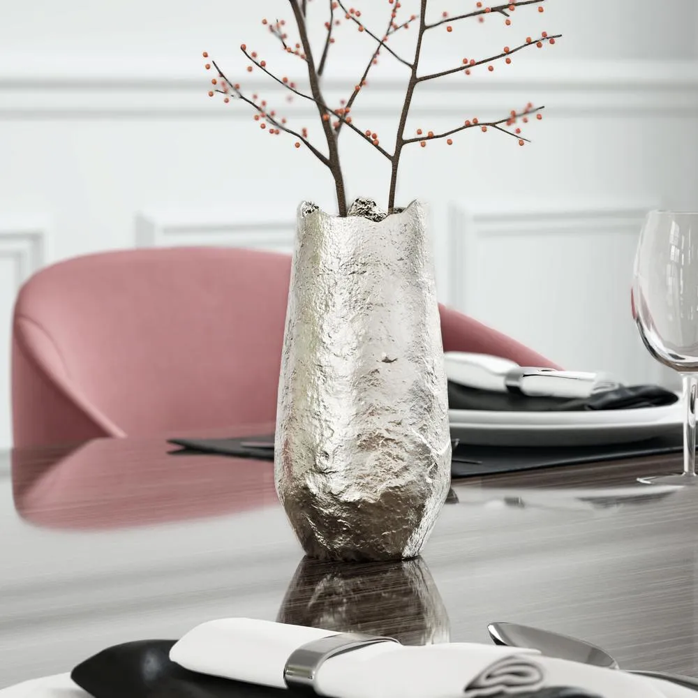 Nickel Metal Table Vase