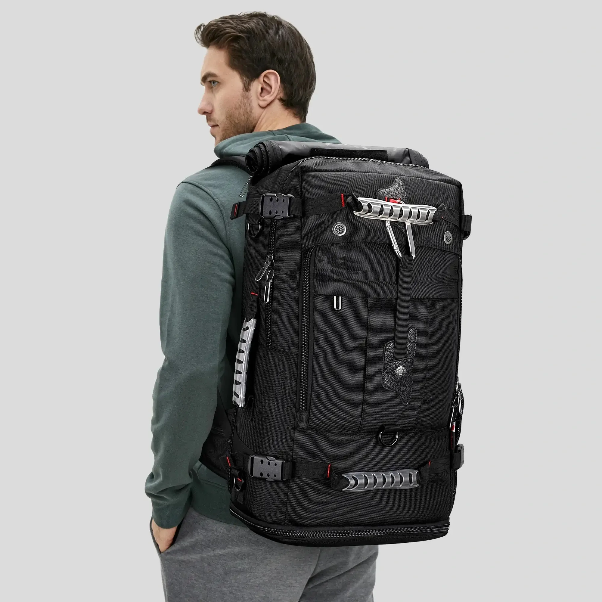 Nylon Travel Carry On Backpack for Men