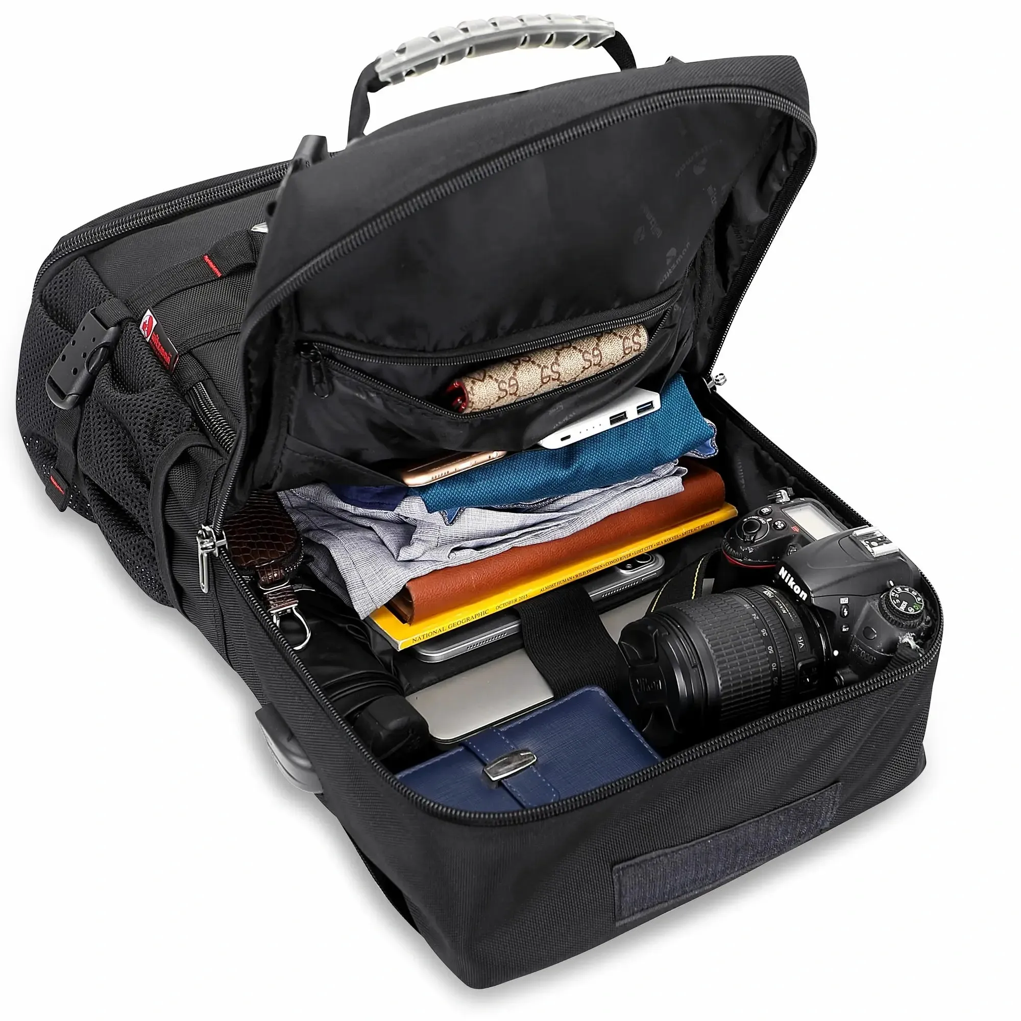 Nylon Travel Carry On Backpack for Men