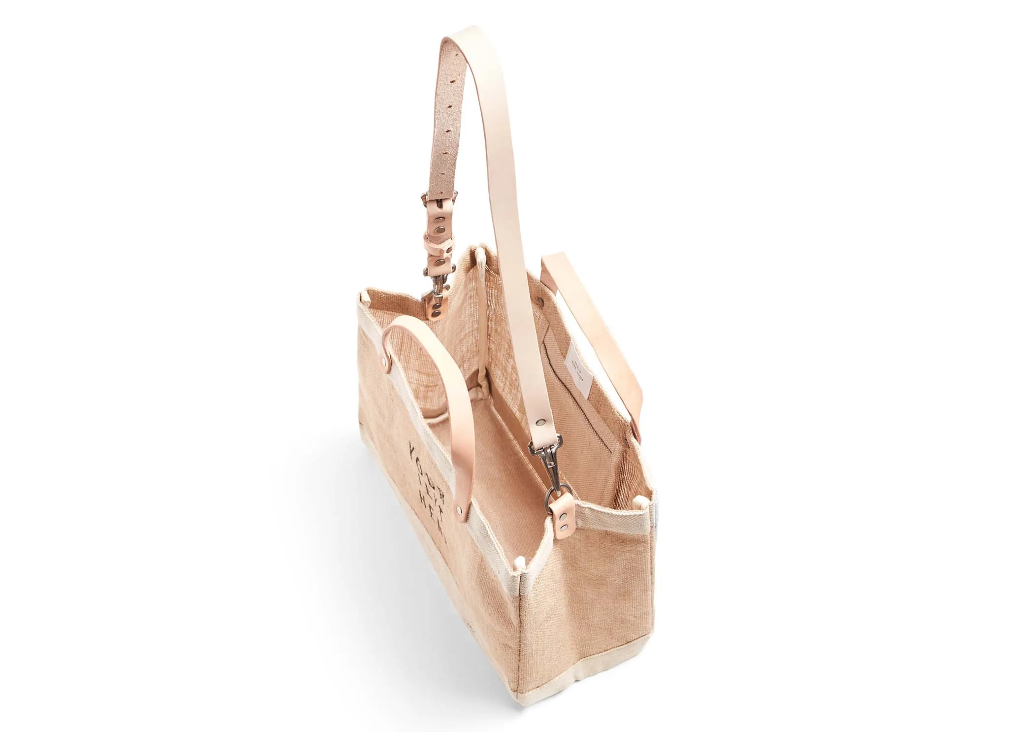 Petite Market Bag in Natural with Strap - Wholesale