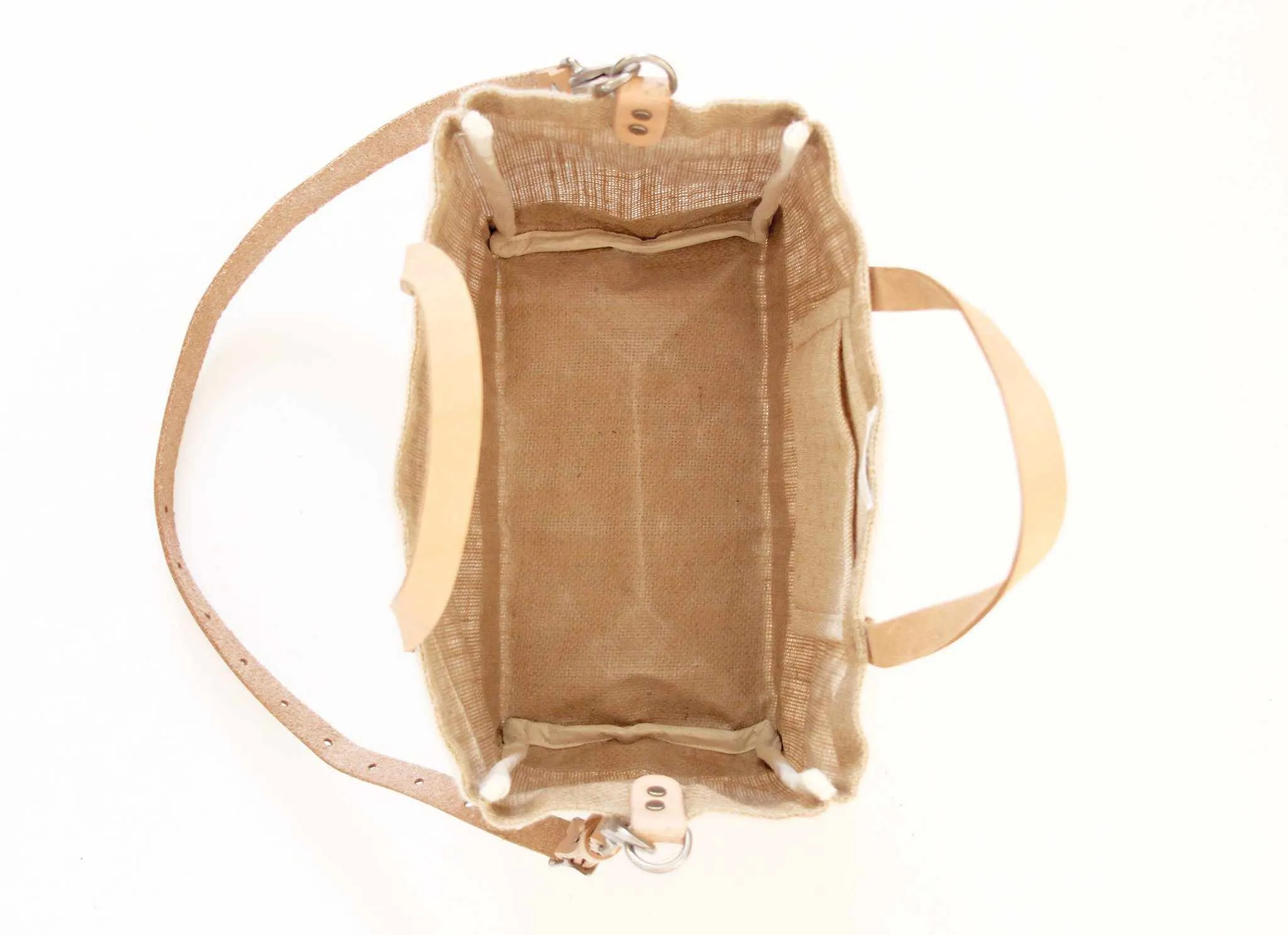 Petite Market Bag in Natural with Strap - Wholesale