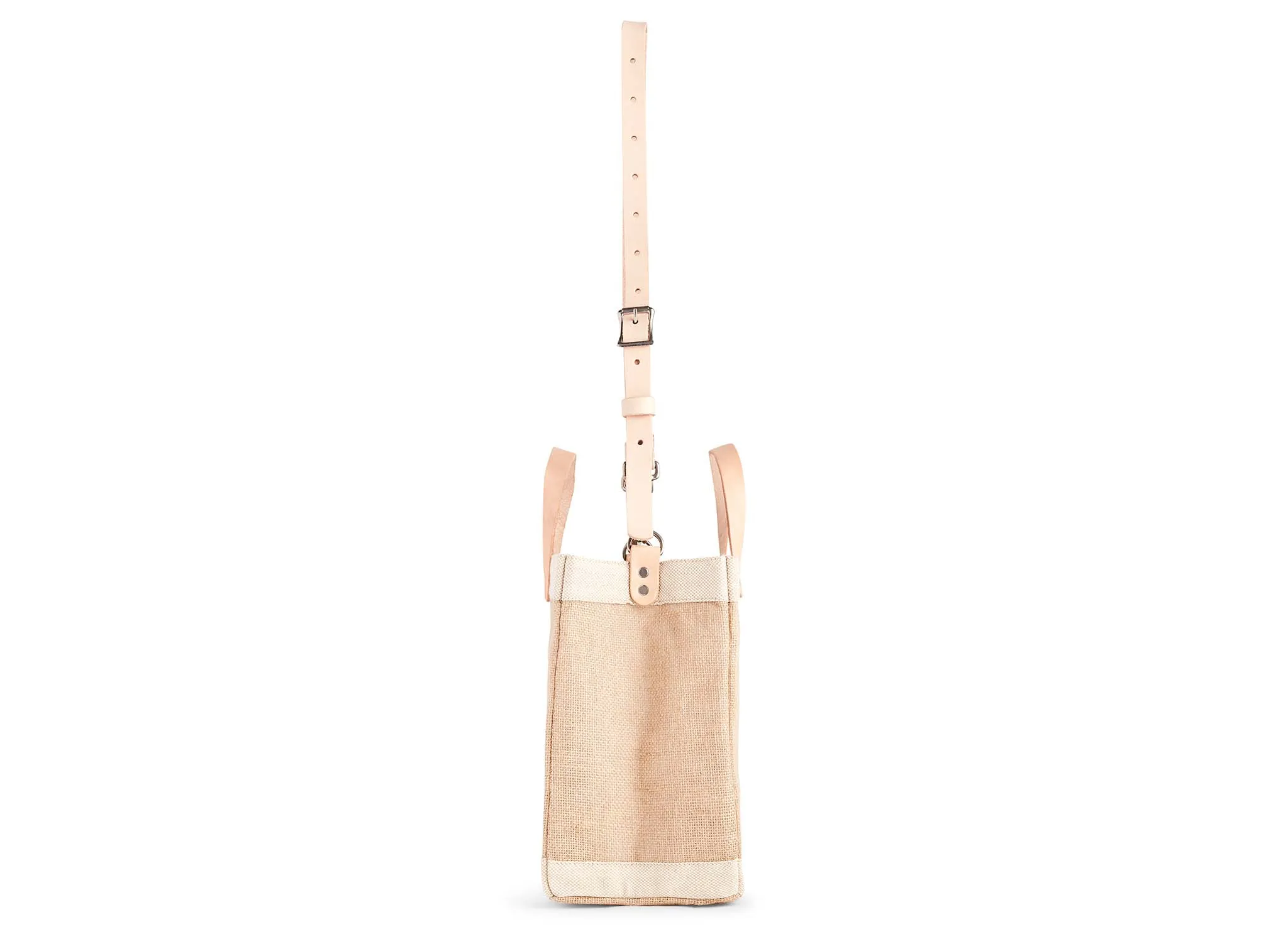 Petite Market Bag in Natural with Strap - Wholesale