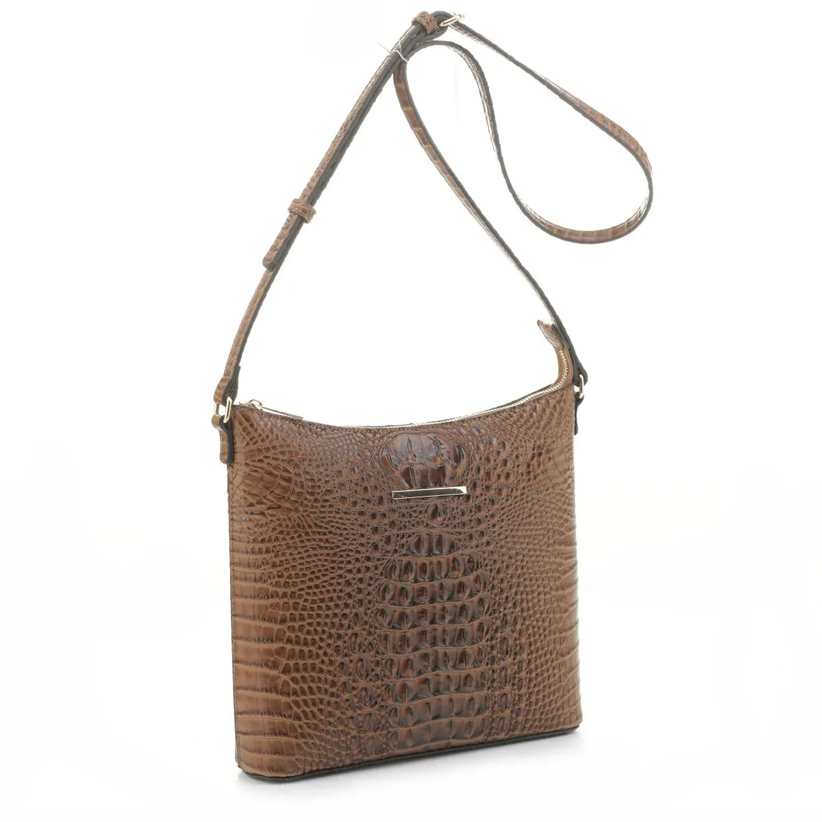 PMEJ91518 Refined Crocodile Elegance Shoulder Bag