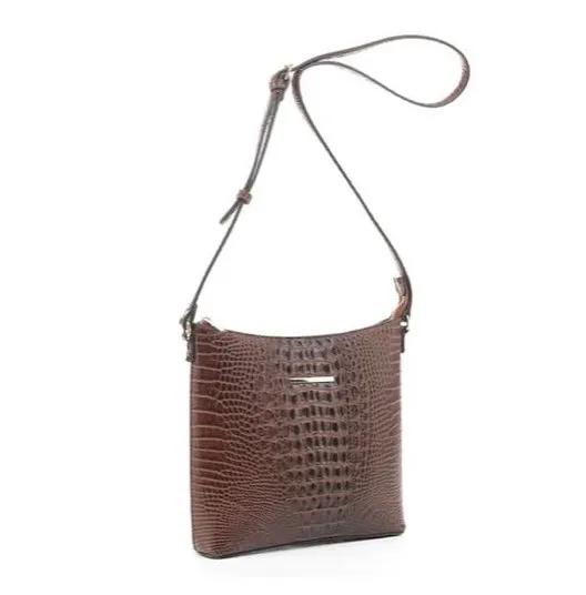 PMEJ91518 Refined Crocodile Elegance Shoulder Bag