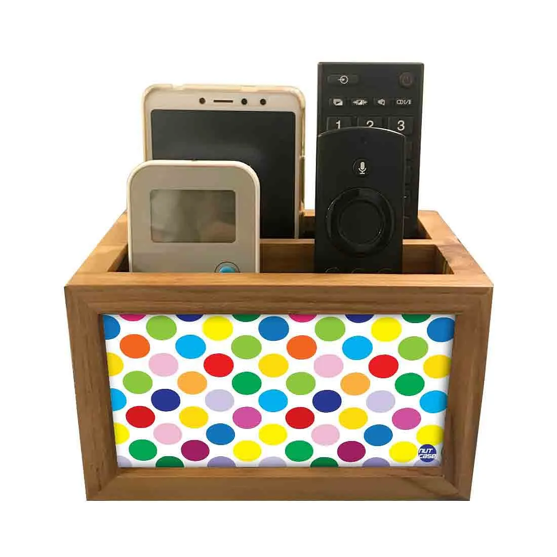 Remote Control Stand Holder Organizer For TV / AC Remotes -  Dots