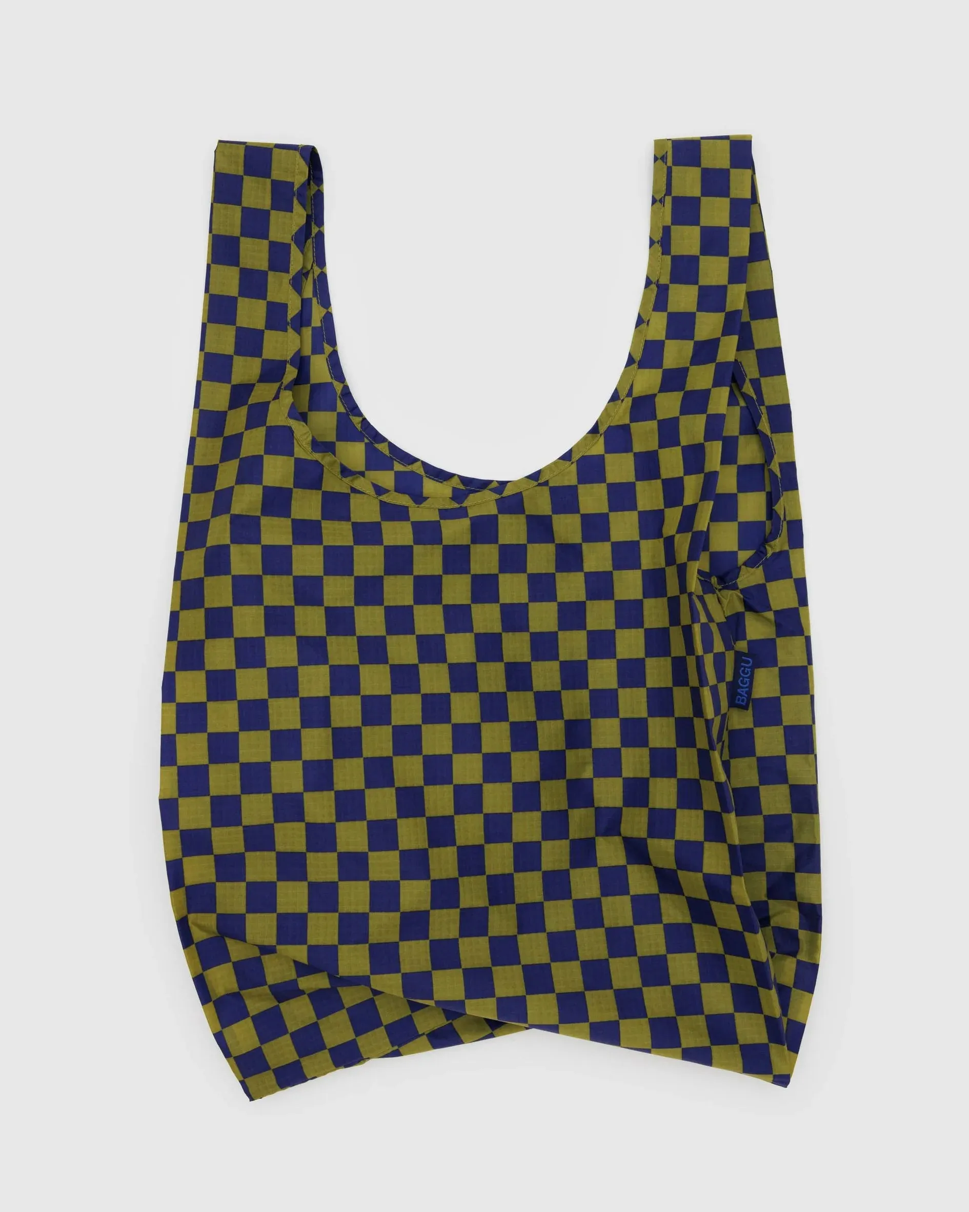 Reusable Bag - Pear Navy Check