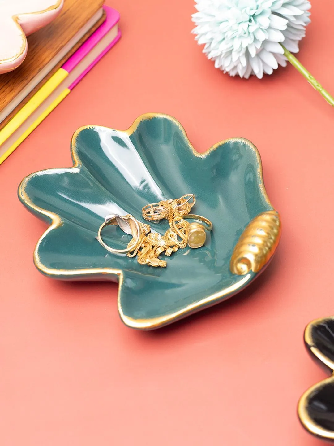 Sea Shell Jewllery Tray Holder - Sea Green