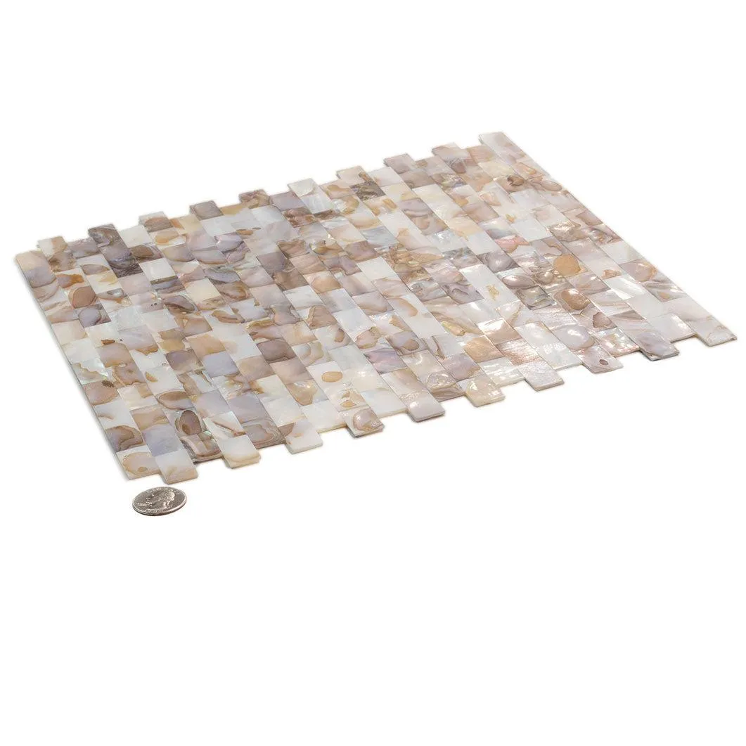 Seashell Dreams Brick Mosaic Tile