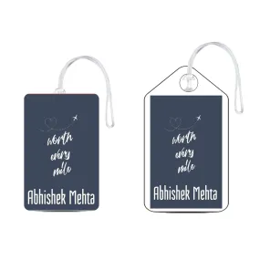 Set of 5 - Worth It Design - Luggage Tags