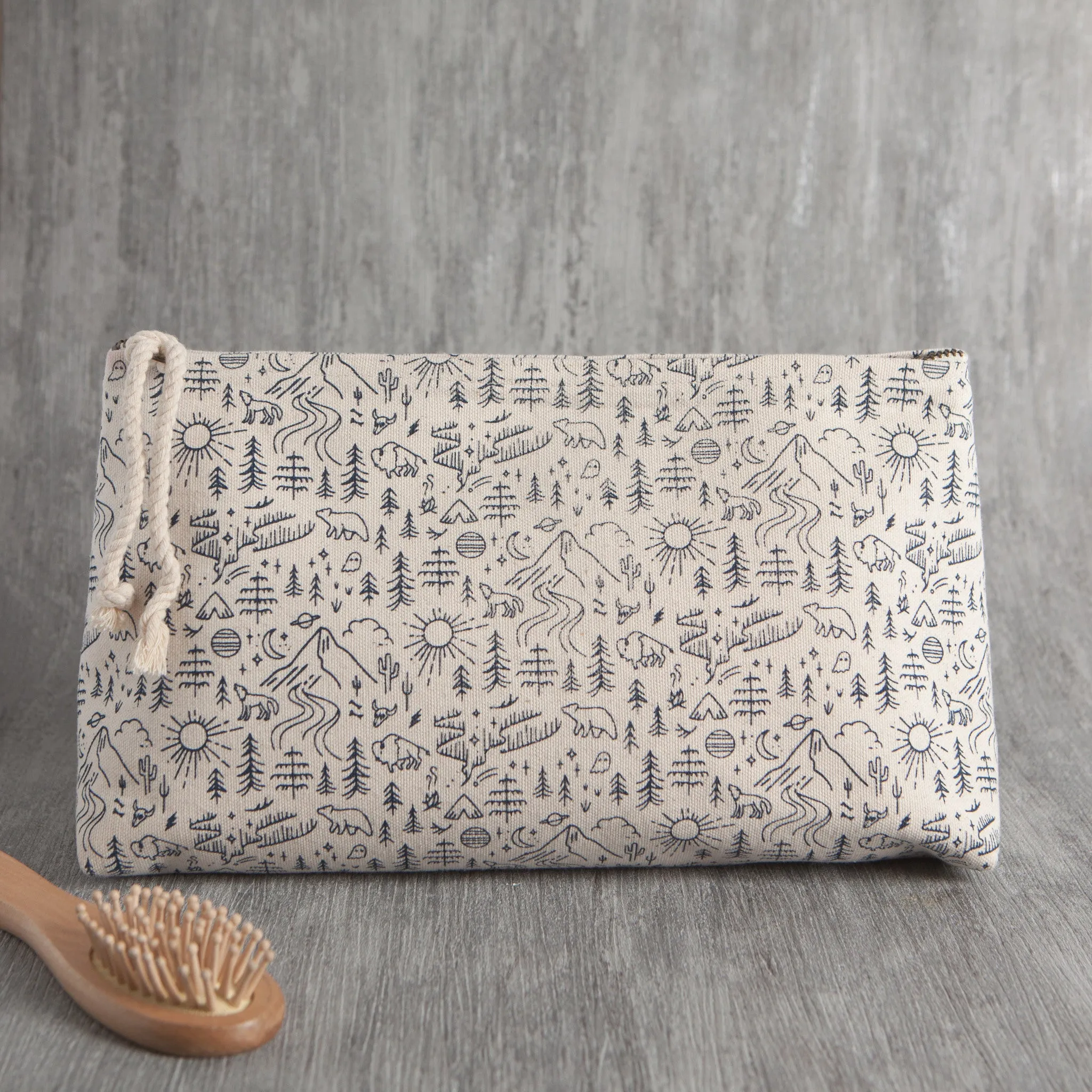 Stay Wild Large Cosmetic Bag