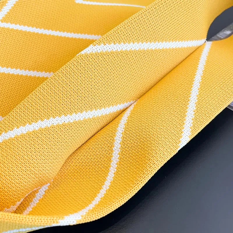 Stripe Wrist Handbag for Women