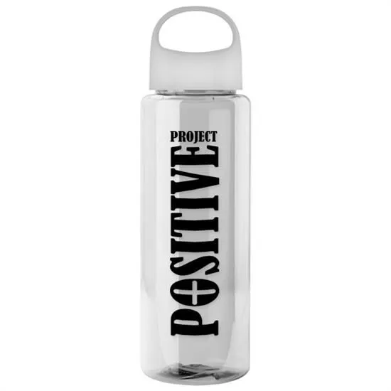 The Guzzler 32 oz. Transparent Bottle with Oval Crest Lid