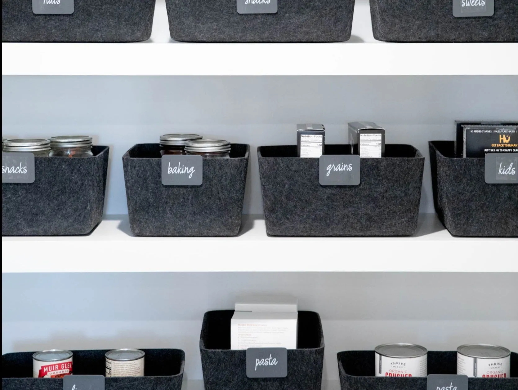 The Sculpted Bin - Wide | Set of 3