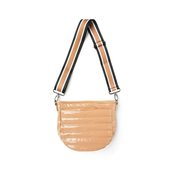 Think Royln - The Mercer Crossbody in Nude Patent