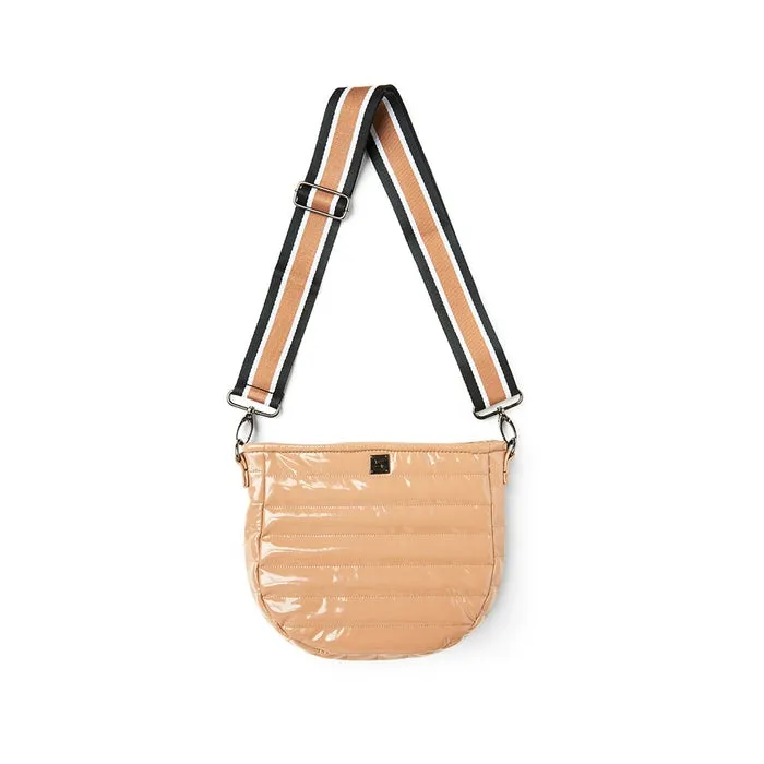 Think Royln - The Mercer Crossbody in Nude Patent