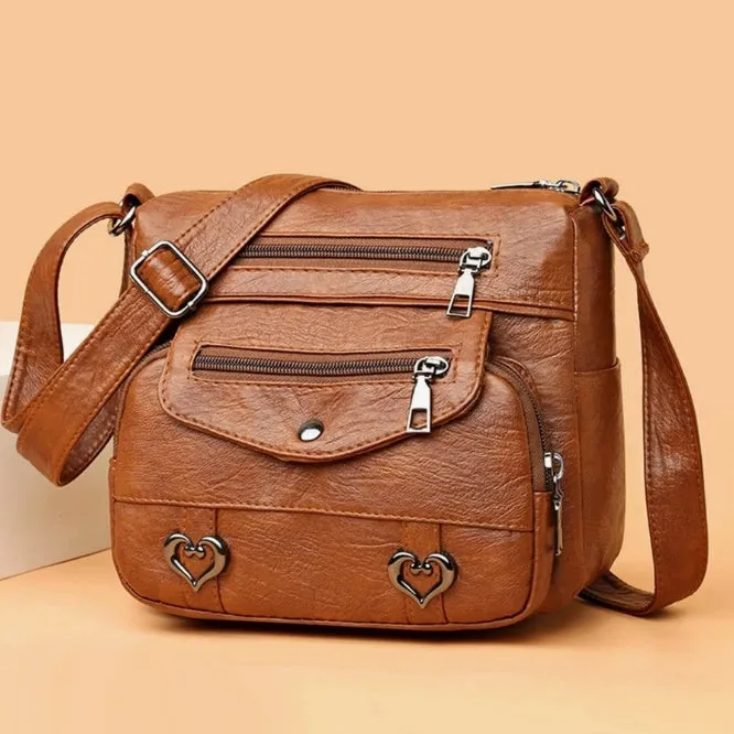 Uniwim Retro Hearts Crossbody Bag