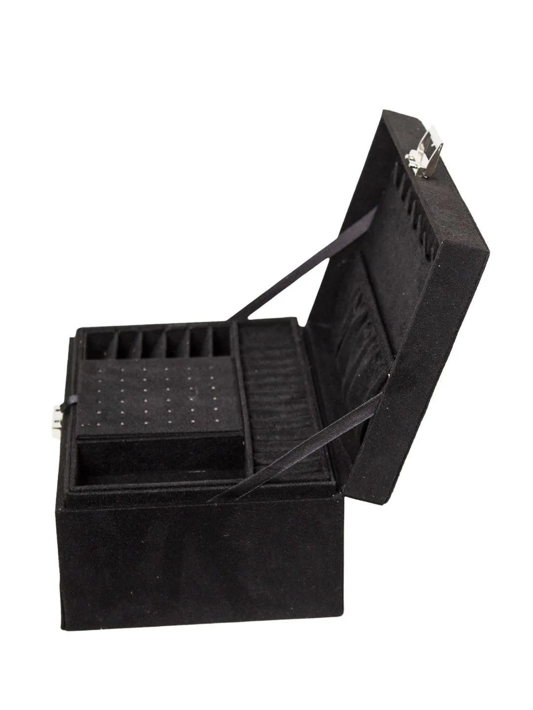 Velvet Black Jewelry Storage Organizer