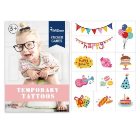 Watermark Temporary Tattoo Stickers | Birthday