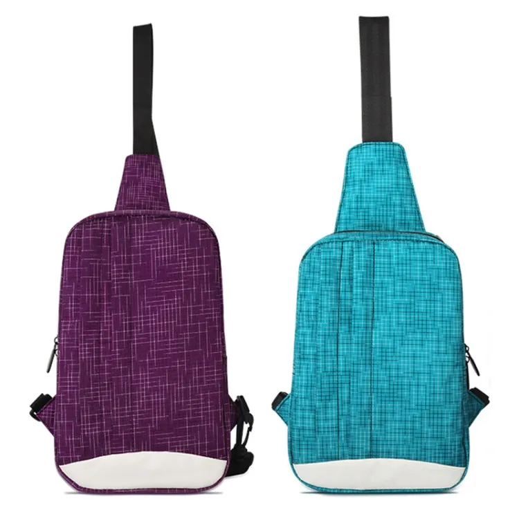 Waterproof Shoulder Messenger Bag Outdoor Chest Bag(Purple)