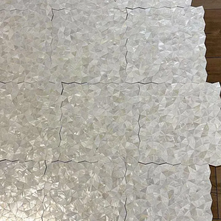 White Illusion Mother Of Pearl Mosaic Tile